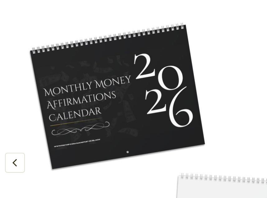 MIB Monthly Money Affirmations Calendar