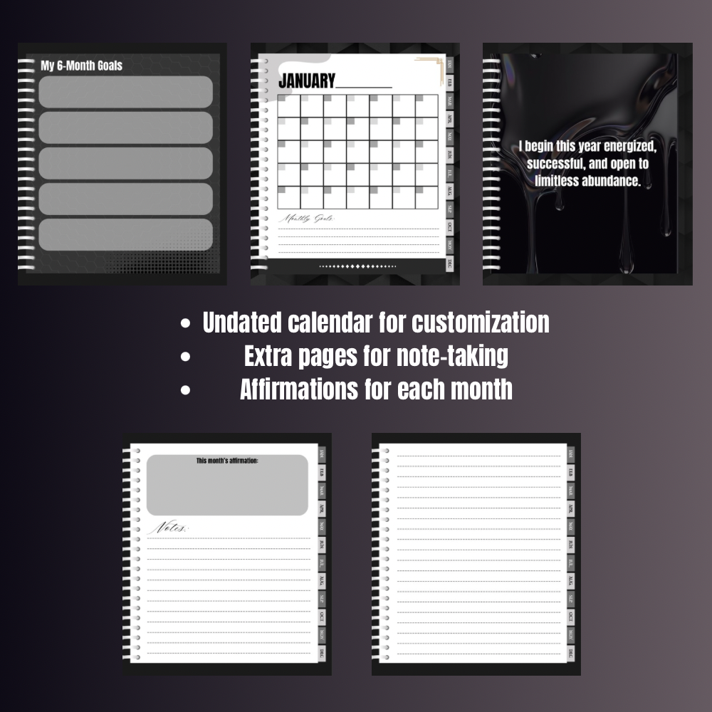 MIB Undated Affirmations Digital Journal