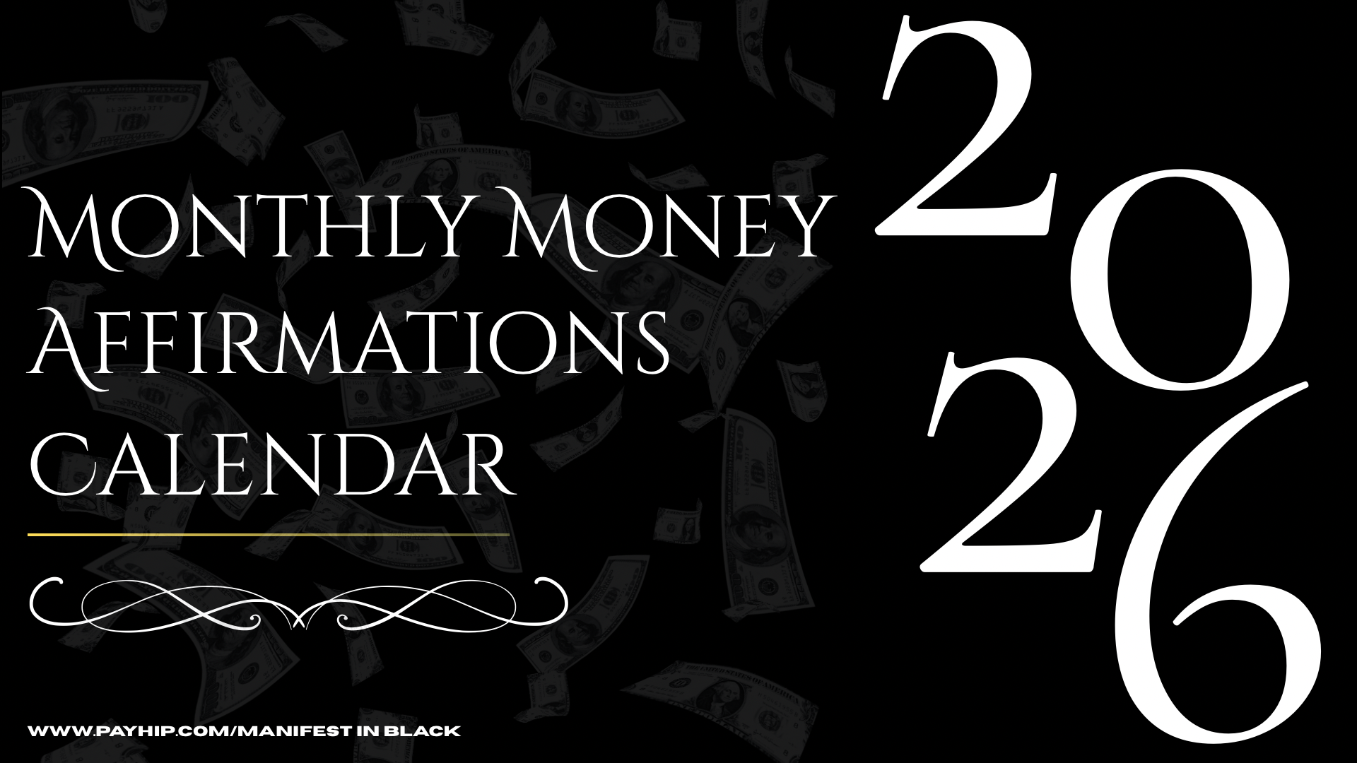 MIB Monthly Money Affirmations Digital Calendar